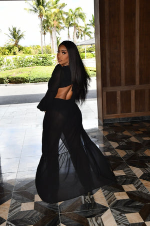 Talia - Black Maxi Dress